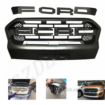 Better Airflow Ford Letter Front Grill Mesh For Ford Ranger Wildtrack 2018 2019