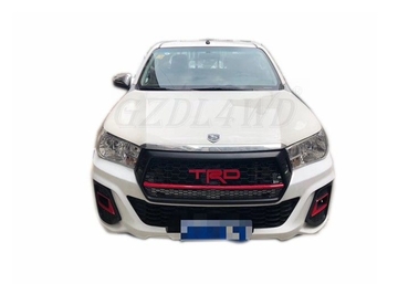 Elegant Toyota Logo Front Grill Mesh For Hilux Revo Rocco 2018 Raptor Conversion Style