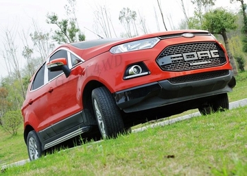 Ford Ecosport Auto Grill Mesh With Red / White Matte Logo Color