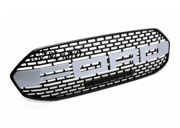 Ford Ecosport Auto Grill Mesh With Red / White Matte Logo Color