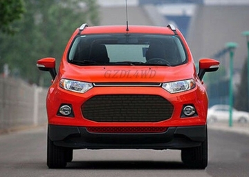 Ford Ecosport Auto Grill Mesh With Red / White Matte Logo Color