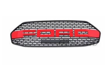 Ford Ecosport Auto Grill Mesh With Red / White Matte Logo Color