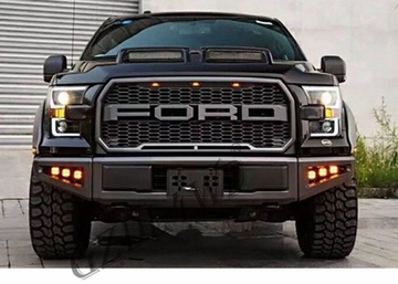 ABS Ford F150 Raptor Style 15-17 Car Front Grille With LED Lights