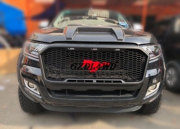 Ranger T7 PX2 Front Grill Mesh With Letter And LED / Wildtrak Pickup Accessories