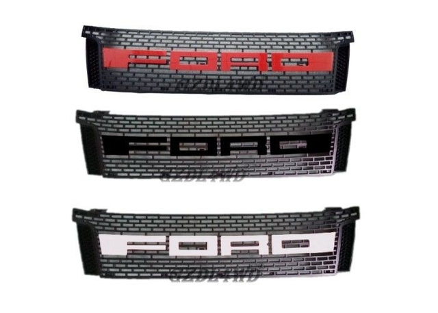 White / Red / Black Front Grill Mesh 4x4 For  Ranger T6 2012 Onwards