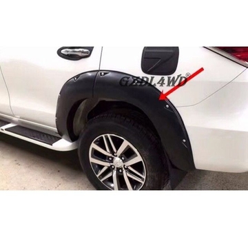 4x4 Toyota Fortuner 2016 Matte Black Wheel Arch Flares Pocket Style OEM