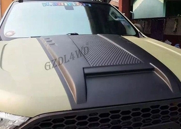 No Thai Version Car Hood Scoop For Ford Ranger T7 2015 2016 Black Color