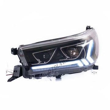 Clear Surface Finish 4x4 Driving Lights Toyota Hilux Rocco 2019 Head Lamps Hilux Accessories