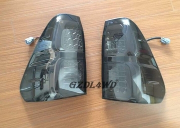 4x4 LED Smoked Black Tail Lights For Toyota Hilux Revo Pickup 2015 2016